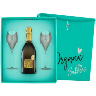 Paket Gift Box Prosecco Spumante Extra Dry DOC La Jara & 2 Gläser - Riegel