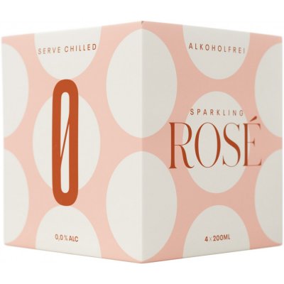 Kolonne Null Rosé Prickelnd 0% Dose 4er Pack 0,8l - KOLONNE NULL