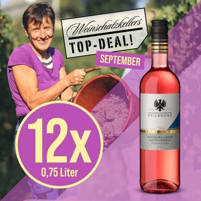 12 x Spätburgunder Weißherbst feinfruchtig 9l - Genossenschaftskellerei Heilbronn