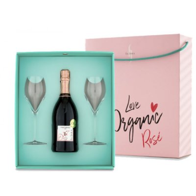 Paket Love Box Spumante Pinot Grigio La Jara & 2 Gläser - Riegel