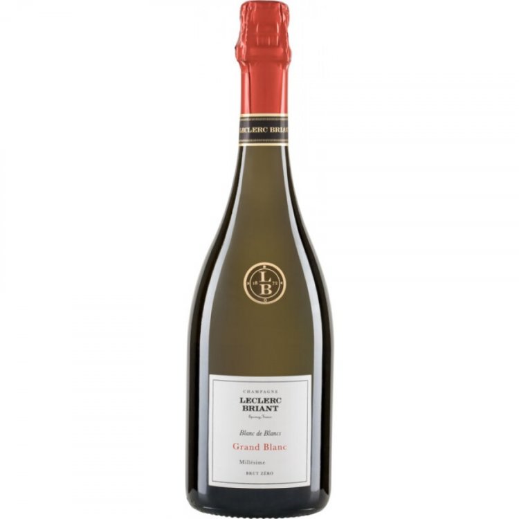 Champagne Grand Blanc Brut Zéro Leclerc Briant 2015 - Champagne Leclerc Briant