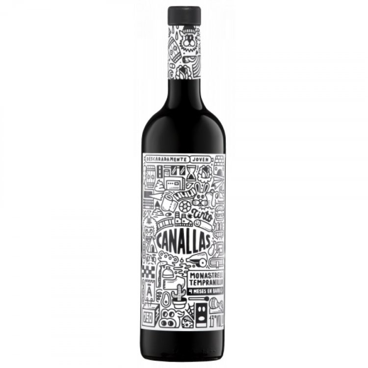 Canallas Joven tinto Valencia D.O.P 2021 - Bodegas Arráez