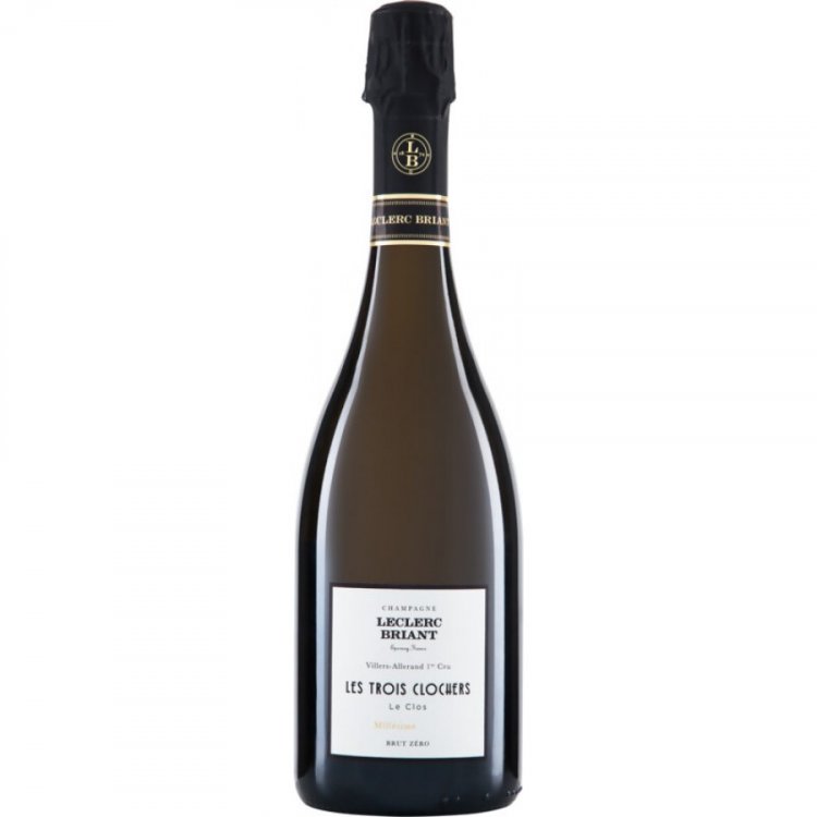 Champagne Le Clos des Trois Clochers Villers Allerand 1er Cru Brut Zéro Leclerc Briant 2018 - Champagne Leclerc Briant
