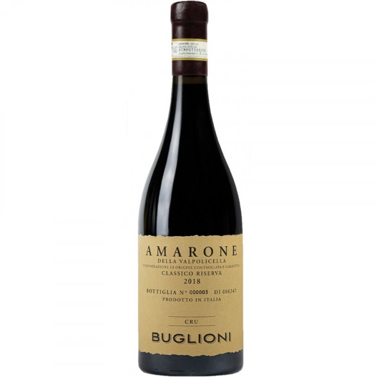 CRU Amarone della Valpolicella Classico Riserva DOCG 2018 - Az.Agr. Buglioni SA