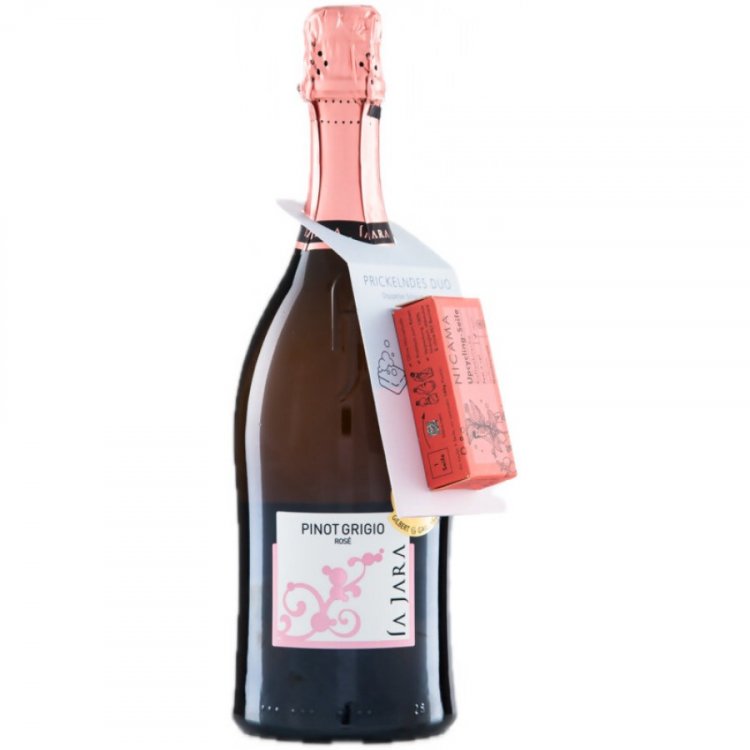 Spumante Pinot Grigio Rosé Brut La Jara mit Nicama Seife - Azienda Agricola La Jara