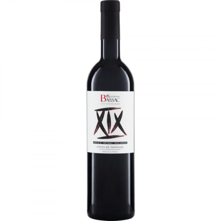Xix Rouge Côtes de Thongue IGP 2019 - Domaine Bassac