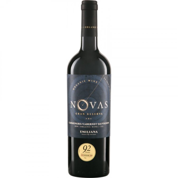 Novas Carménère-Cabernet Sauvignon Gran Reserva D.O. Valle de Colchagua Emiliana 2022 - Emiliana Organic Vineyards